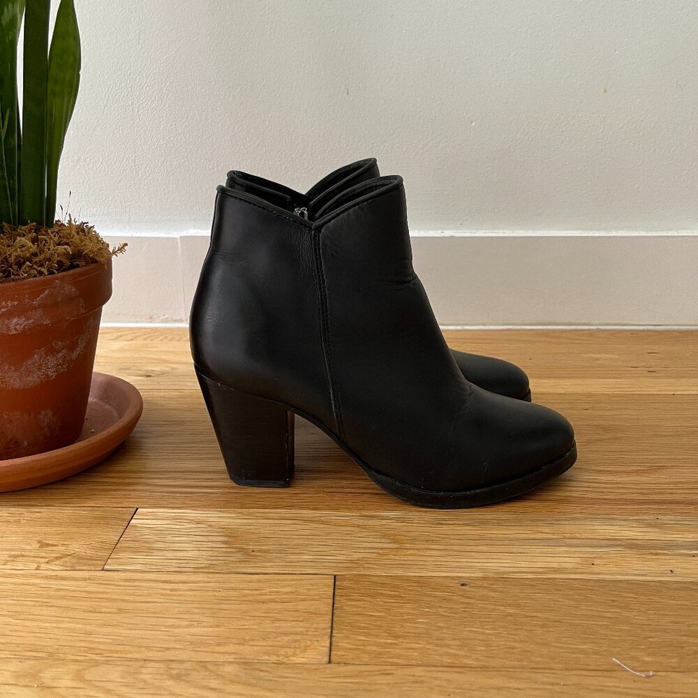 Thursday Boot Company Uptown Black Leather Booties